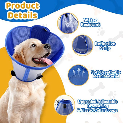 Upgraded Dog Cone Collar for Large Medium Dogs, Soft Dog Cone - Image 5