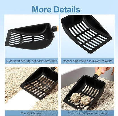 Cat Litter Scoop, Metal Litter Scoop, Heavy Duty Metal Cat Scooper - Image 5