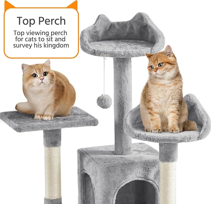 Yaheetech XL Cat Tree, 72in Multi-Level Cat Tower - Image 4