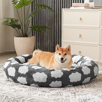 JOEJOY Donut Small Dog Bed, Round Cat Beds - Image 8