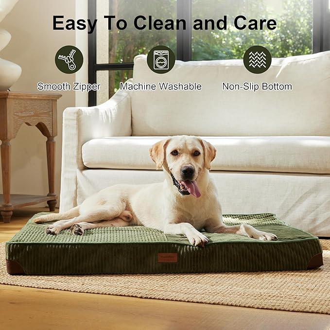 FUKUMARU Dog Bed, Thickened Corduroy Orthopedic Dog Beds - Image 5