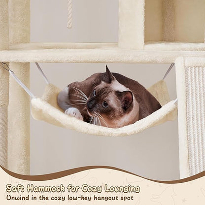 Yaheetech 63.5in Extra Large Cat Tree Condo - Image 6