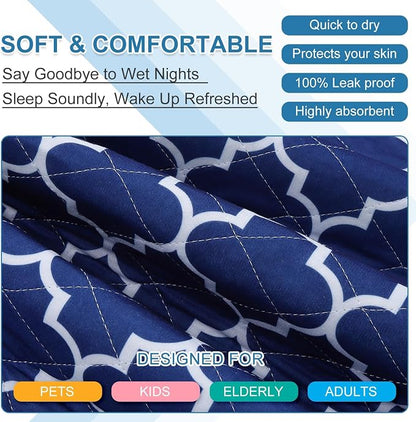 OUTCREATOR® Washable Bed Pads 34" x 36", Incontinence Mattress Protector - Image 5