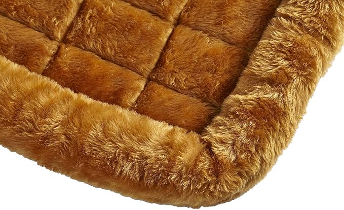 MidWest Homes for Pets QuietTime XXS Dog Bed – Cinnamon Faux Fur Bolster - Image 4