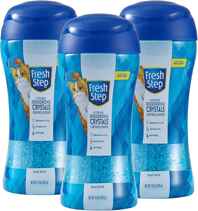 Fresh Step Cat Litter Crystals Deodorizer, Non Toxic Odor Neutralizing Crystals by FreshStep