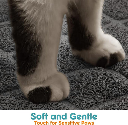 Cat Litter Mat Litter Trapping Mat, Less Waste Cat Litter Box Mat, Soft on - Image 4