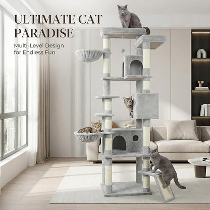 84.6" Multi-Level Tall Cat Tree Tower - Image 7