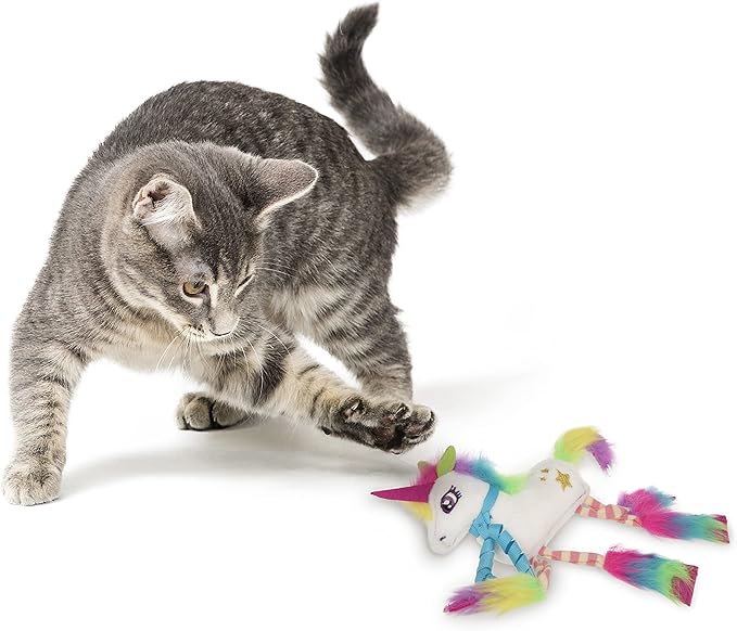 SmartyKat Dazzle Unicorn Crinkle Plush Catnip Cat Toy - Image 5
