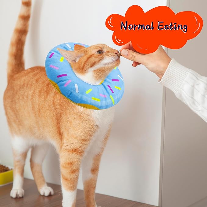 Cat Cone Collar Soft, Adjustable Cat Recovery Collar Spay Cones to Stop Licking - Image 4