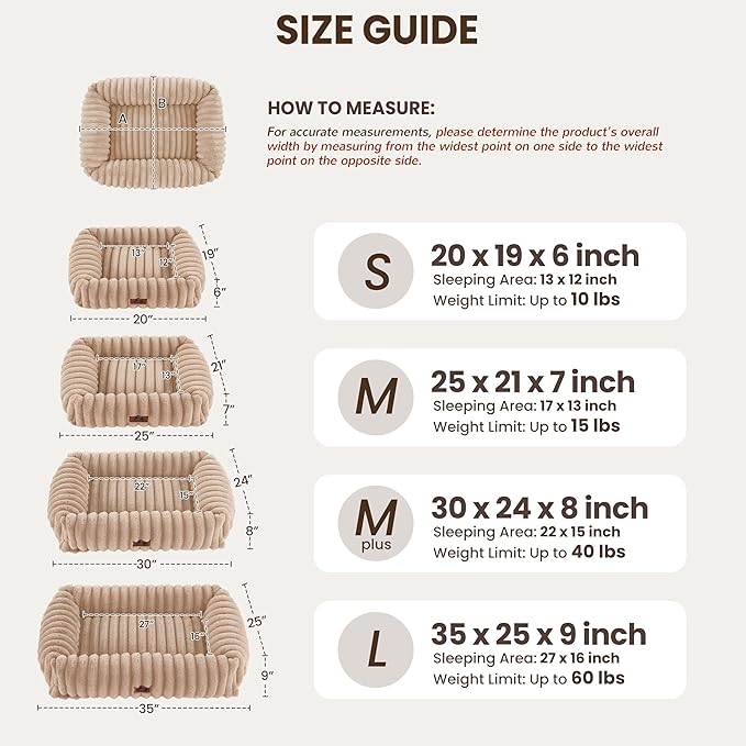 Washable Dog Bed for Small Medium Dogs - Image 3