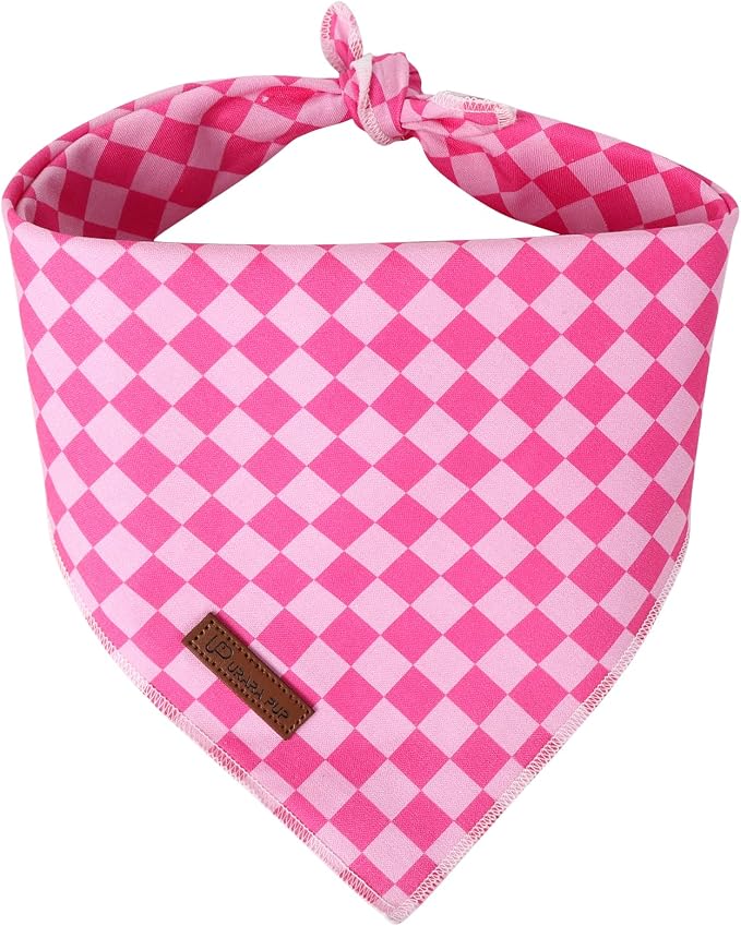 Summer Dog Bandana, UP URARA PUP Pink Bandana by UPURARAPUP