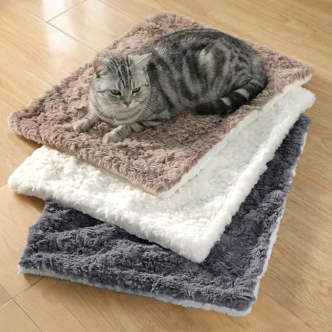 Cat Blanket for Indoor Cats Ultra-Soft Plush Small Blanket Machine Washable - Image 3