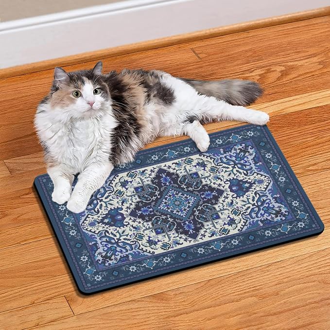 Pet Feeding Mat for Floors Waterproof Dog Mat for Food and Water Absorbent - Image 2