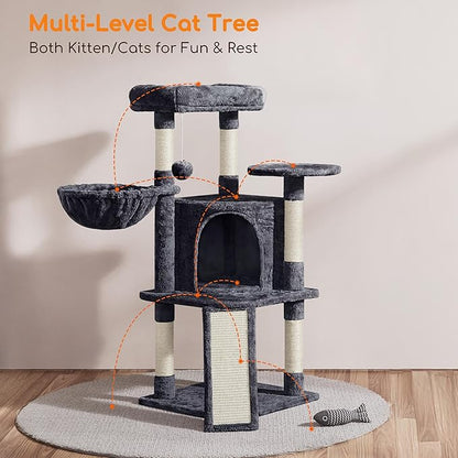 Yaheetech 42in Cat Tree Tower for Indoor Cats, Kitten House - Image 6