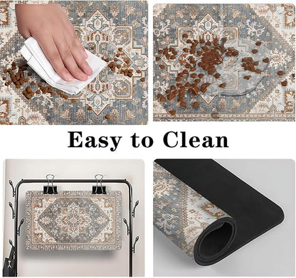 Dog Food Mats for Floors, Absorbent and Quick-Drying Pet Cat Food Mat, - Image 4