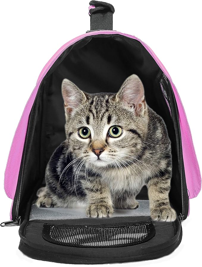 Pawer 18” x 11”x 11” Soft-Sided Foldable Airline Approved Pet Carrier - Image 5