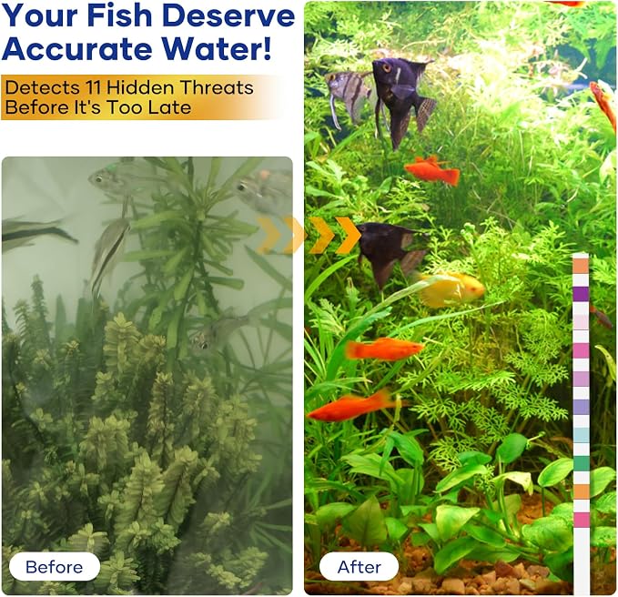 11 in 1 - Aquarium Test Strips | 950 Tests - 150 Strips | Fish Tank Aquariums - Image 5