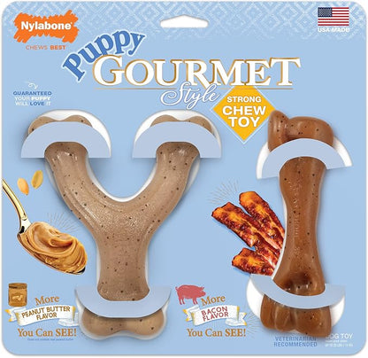 Nylabone Gourmet Style Femur & Wishbone Strong Chew Toy - Image 9