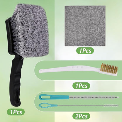 5Pcs Bird Bath Brush Kit, Larbeti 1P Hard Silk Bristle Bird Bath Cleaner Brush - Image 6