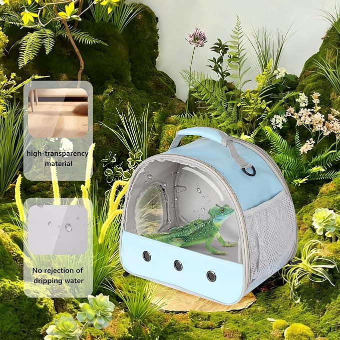 Bearded Dragon Travel Carrier, Lizards Cage, Small Animal Bag - Image 5