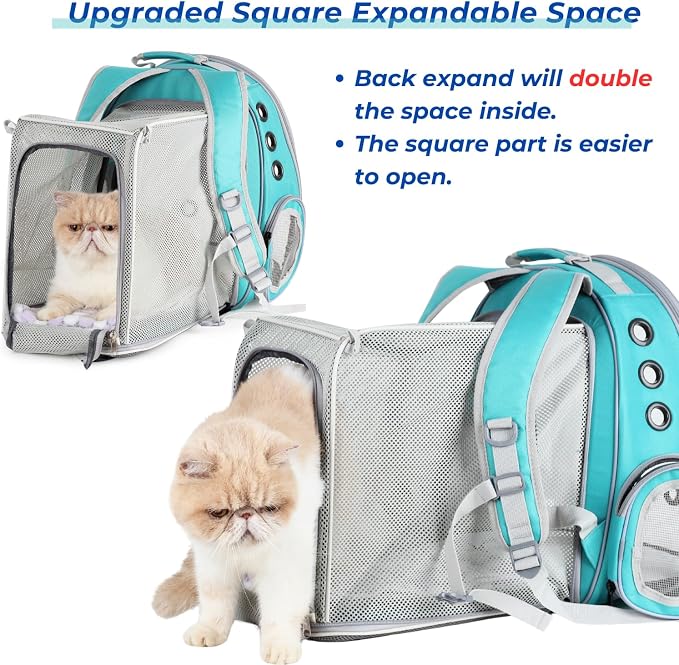 Lollimeow Cat Carrier Backpack, Expandable Bubble Pet Carrier - Image 4