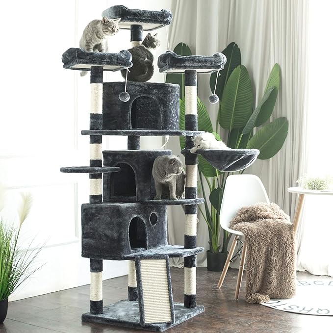 Hey-brother XL Cat Tree, 73.4 inch Cat Tower - Image 2