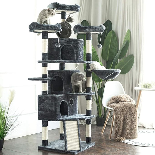 Hey-brother XL Cat Tree, 73.4 inch Cat Tower - Image 2