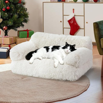 Large Cat Beds for Indoor Cats, Dog Couch Bed, Cute Cat Couch Sofas for Less by FURMORENE