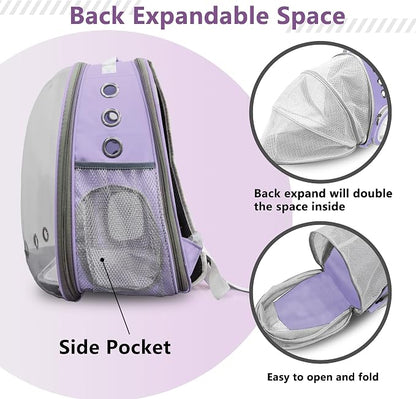 Cat Backpack Carrier Back Expandable Bubble Pet Carrier Backpack - Image 3