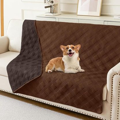 hyha Waterproof Dog Blanket, Reversible Pet Bed Blanket, Soft Sofa Couch Cover by hyha