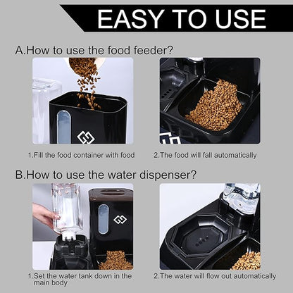 Gravity Cat Feeder and Automatic Water Dispenser - Image 3