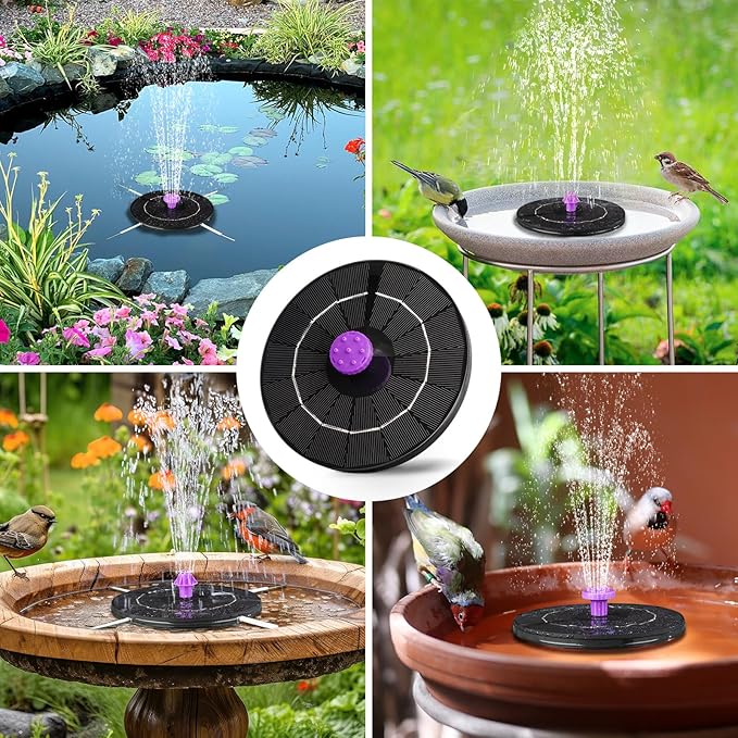 3.5W Solar Bird Bath Fountain Pump, Solar Powered Water Pump, Outdoor Water - Image 6