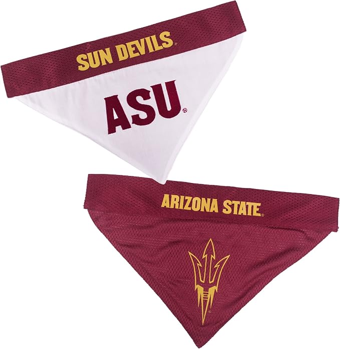 Pets First Collegiate Pet Accessories, Reversible Bandana, Arizona State Sun - Image 6