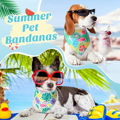 Weewooday 50 Pcs Hawaiian Dog Bandanas Bulk - Image 4