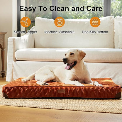 FFUKUMARU Dog Bed, Thickened Corduroy Orthopedic Dog Beds - Image 5