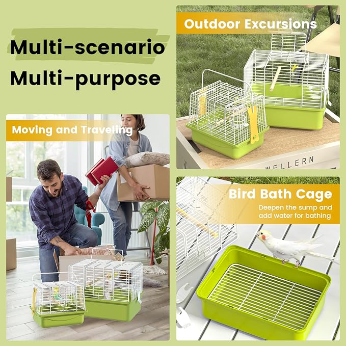 Small Bird cage, Travel Cage for Birds and Small Animals, Parakeet cage - Image 6