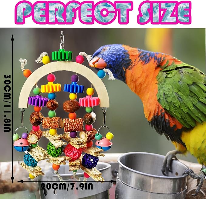 Bird Toys - Natural Corncob Wooden Mango Solid Chew Toys - Image 6