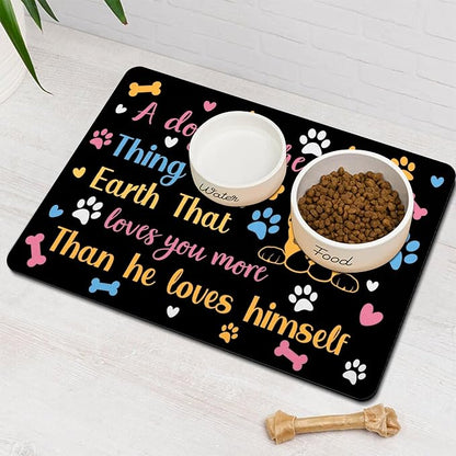 Pet Feeding Mat for Floors Waterproof Dog Mat for Food and Water Absorbent - Image 8