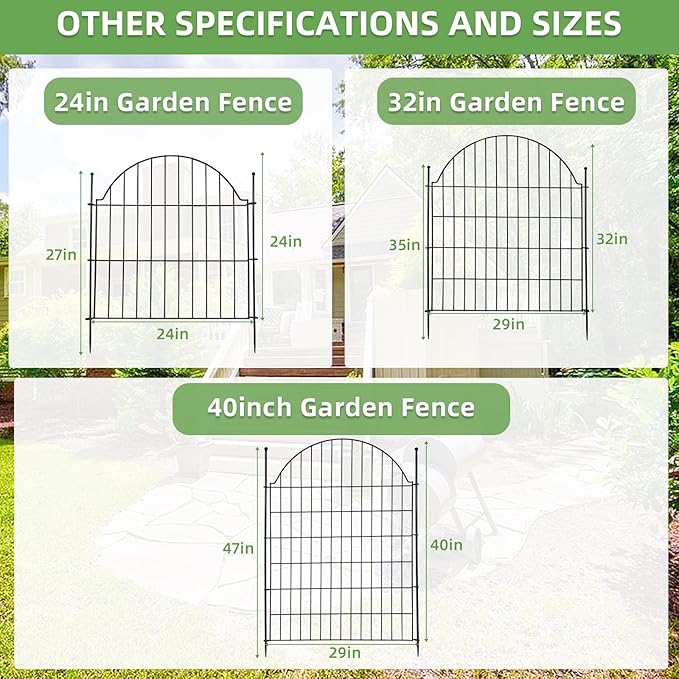 Decorative Metal Garden Fence - Image 6