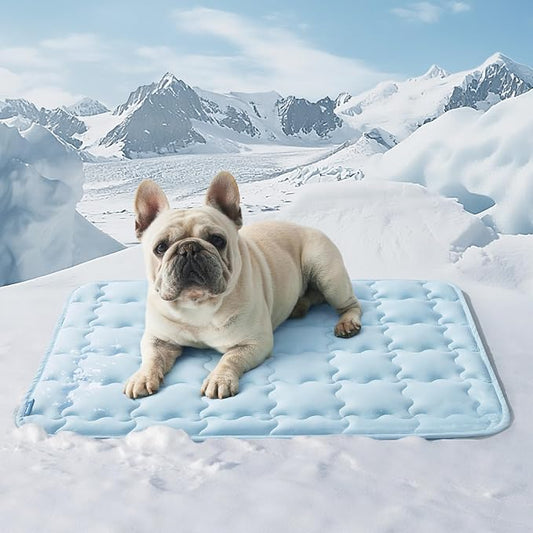 Bedsure Cooling Mat for Medium Dogs – 29x21 Thin Washable Cooling Pet Pad for by BEDSURE