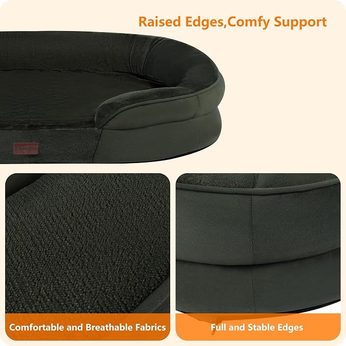 Dwanton Orthopedic Dog Bed for Large Dogs - Image 5