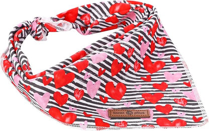 lionet paws Valentines Dog Bandana - Image 4