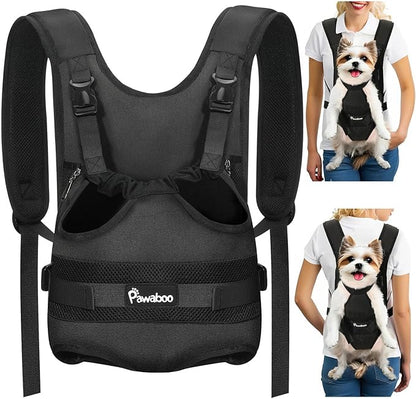Pawaboo Pet Dog Front Carrier Backpacks, Legs Out Pet Carrier Backpack by Pawaboo