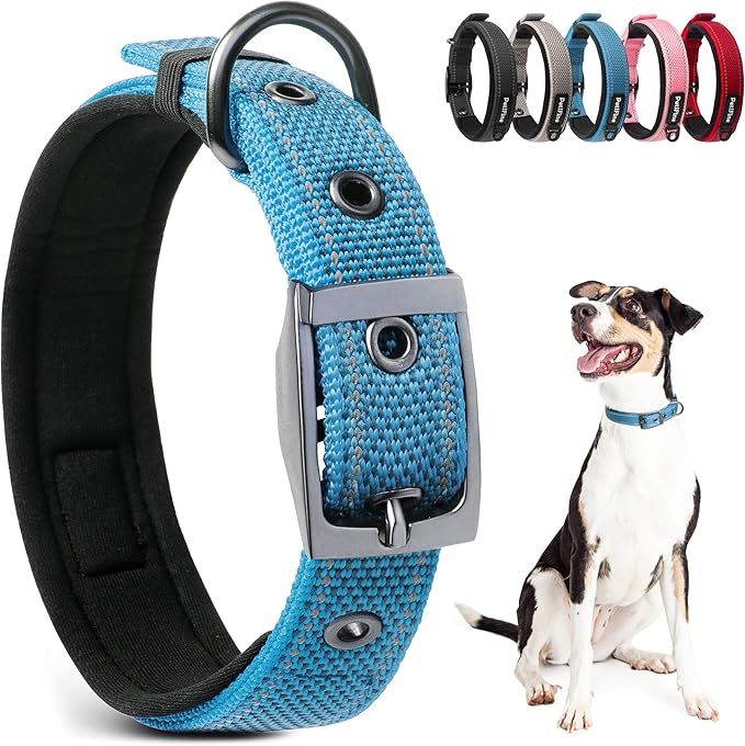 PetiFine Neoprene Padded Dog Collar, Heavy Duty Comfort Dog Collar by PetiFine