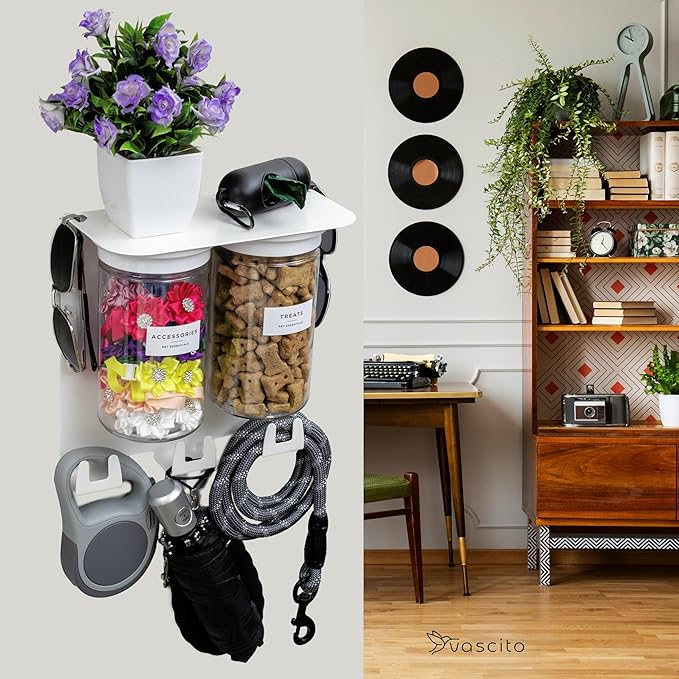 Dog Treat Holder For Wall Storage For Pets, Premium Pet Wall Organizer - Image 3