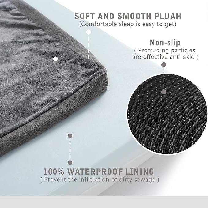Orthopedic Memory Foam Dog Bed for Large Dogs, Cooling Dog Beds -Waterproof Pet - Image 4