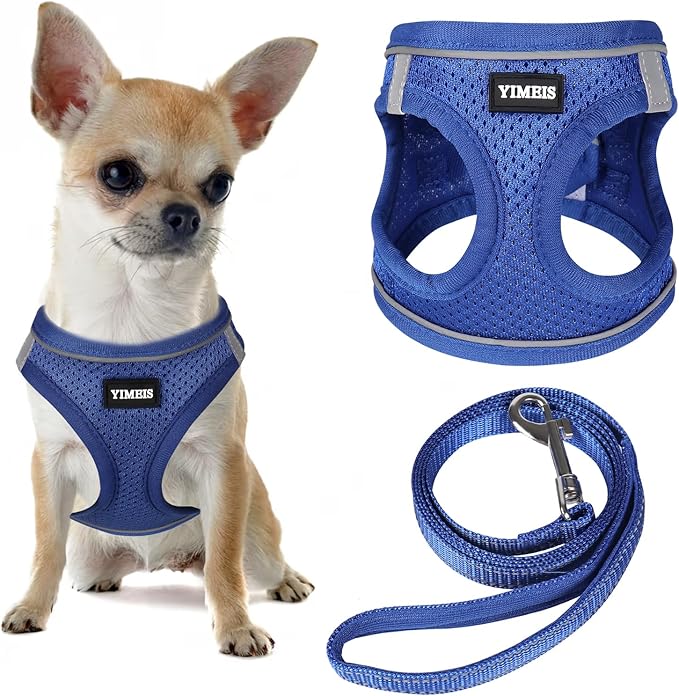 YIMEIS Dog Harness and Leash Set, No Pull Soft Mesh Pet Harness, Reflective by YIMEIS