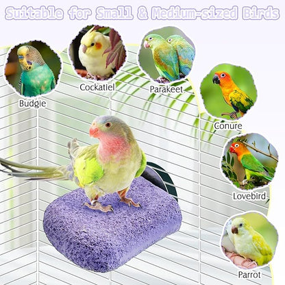 PINVNBY 5 Pack Bird Perch Resin Bird Beak Grinding Stone Parrot Cage Stand - Image 7