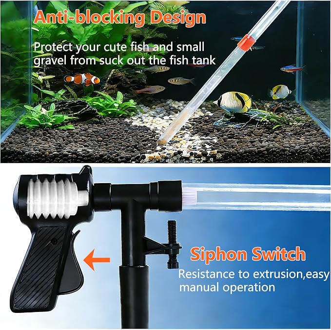 Fish Tank Cleaner Kit, Gravel Vacuum - Image 4