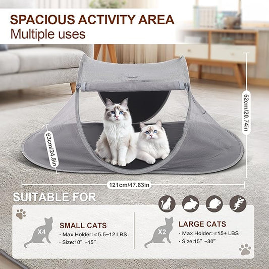 X-ZONE PET Outdoor Cat Tent, Pop Up Cat Playpen, Pet Enclosure Suitable Birds - Image 2
